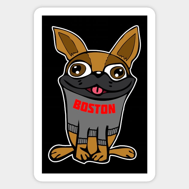 Boston Terrier #1 Sticker by RockettGraph1cs